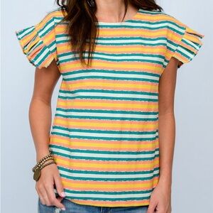 NWT Ivy Jane Striped Top - Medium